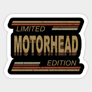 Limited Edition Motorhead Name Personalized Birthday Gifts Sticker